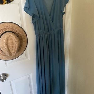 Light blue bridesmaids dress